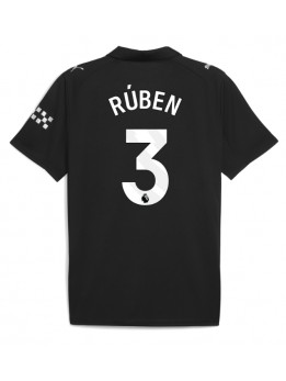 Manchester City Ruben Dias #3 Replika Borta Kläder 2025-26 Kortärmad